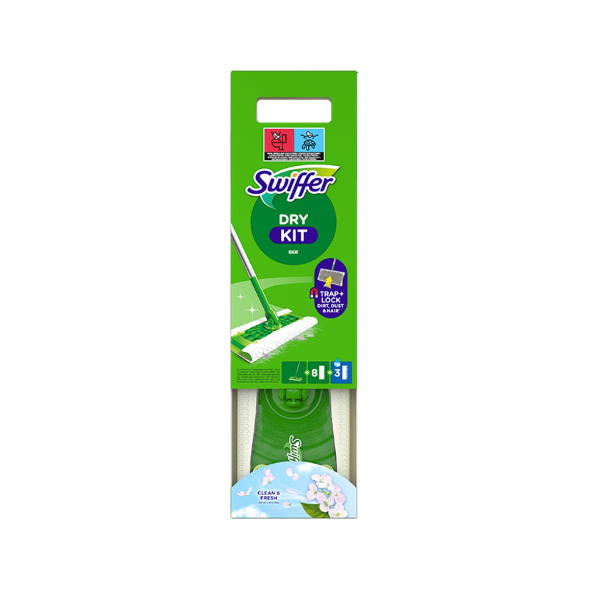 Swiffer sada smeták + 8x suché, 3x vlhčené ubrousky