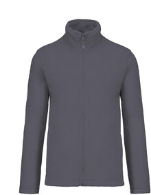 Celoprop�nac� fleecov� bunda KA911, sv�tle �ed�