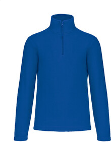 Kr�tk� fleecov� bunda na zip KA912, modr�