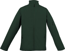 3vrstv� softshellov� bunda LE800, tmav� zelen�