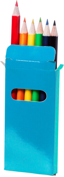 Sada 6 pastelek Lionni, modr