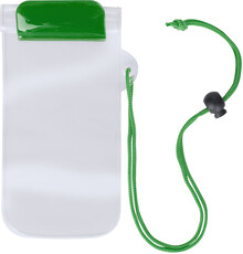 Vododoln obal na mobil Wapro, zelen, prhledn