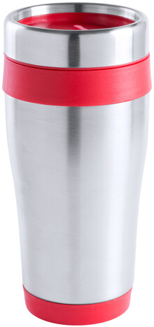 Termo hrnek Caprol, erven, stbrn