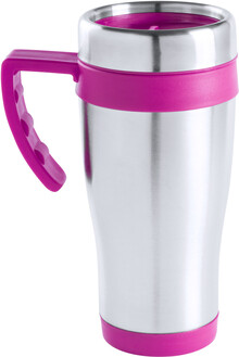 Termo hrnek Caprol Plus, rov, stbrn