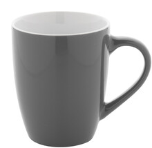 Hrnek Gaia, tmav� �ed�, b�l�