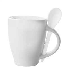 Hrnek se l�i�kou - 300 ml Spoon, b�l�