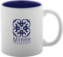 Hrnek Revery, tmav� modr�, b�l�