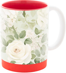 Hrnek na sublimaci MultiColour Plus, �erven�, b�l�