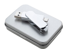 OTG USB flash disk Gigax, st��brn�