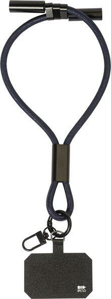 60W RPET kabel s n�ramkem na mobil CuffCharge, tmav� modr�