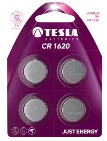 Baterie TESLA CR1620, 4 ks