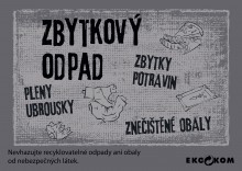 Samolepka na tdn odpad - zbytkov odpad