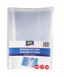 Katalogov kniha Karton PP A4, 20 kapes, ir