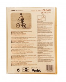 Katalogov kniha Pentel Clear A4, 20 kapes, oranov
