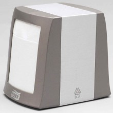 Stoln� z�sobn�k na ubrousky Tork 271800  Fastfold, st��brn�, syst�m N2