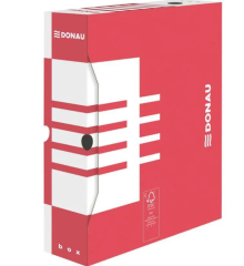 Krabice archiva�n� DONAU  A4, 8 x 34 x 29,7 cm, �erven�