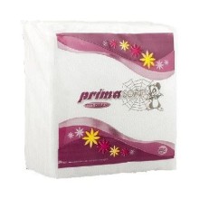 Ubrousky Prima Soft, 1 vrstva, 33 x 33 cm, b�l�, 100 ks