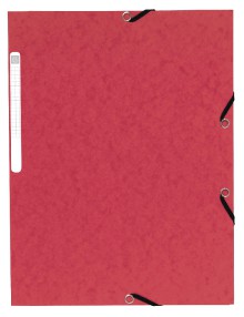 Desky - Exacompta A4,  s gumi�kou, �erven�