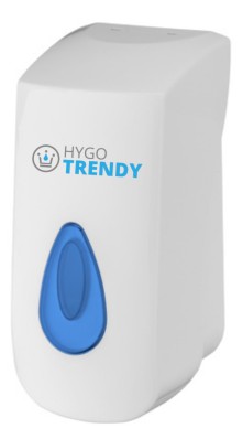 Z�sobn�k na tekut� m�dlo Trendy, dol�vac�, b�l�, 900 ml