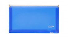 Desky - ob�lka Karton PP DL, se zipem, modr�