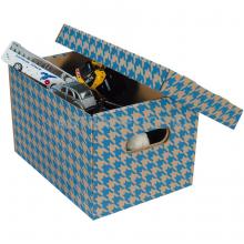 Krabice Honz�k EMBA, 30 x 22,5 x 20 cm, kohout� stopa, modr�