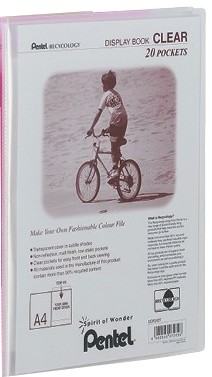 Katalogov kniha Pentel Clear A4, 20 kapes, ir